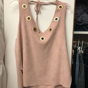 DNA couture Boutique suede top!